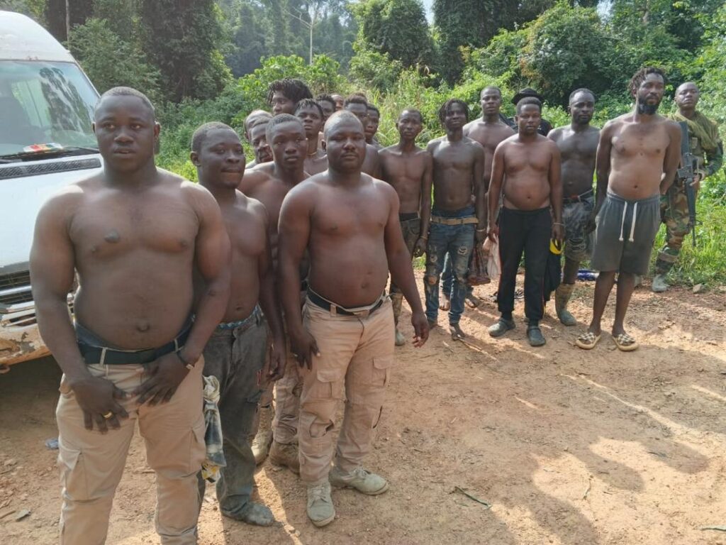 NAIMOS Invades Oda River Forest Reserve, Dismantles Illegal Mining Network, Arrests Armed Imposters
