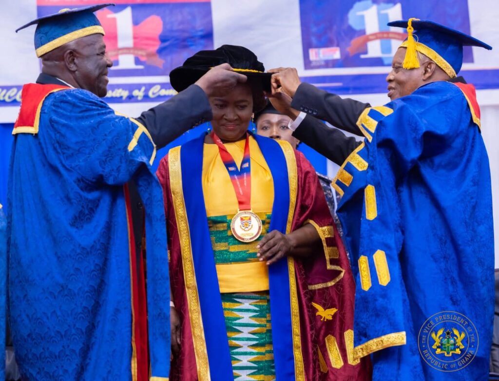 Vice President Receives UCC’s Distinguished Fellow Award; Mahama Congratulates Her