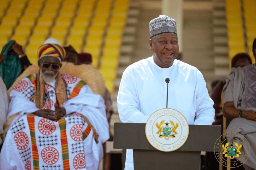 Mahama Preaches Peace, National Unity at Eid-ul-Adha Celebration