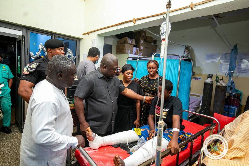 Volta Regional Minister Visits Survivors, Consoles Families of Peki-Tsame Deadly Crash