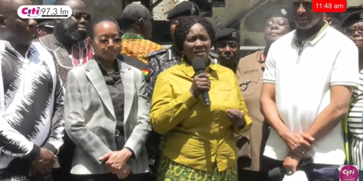 Accra Market Fire: “We Must Avoid Repeating Mistakes” –VP Opoku-Agyemang Urges Thorough Probe Before Reconstruction