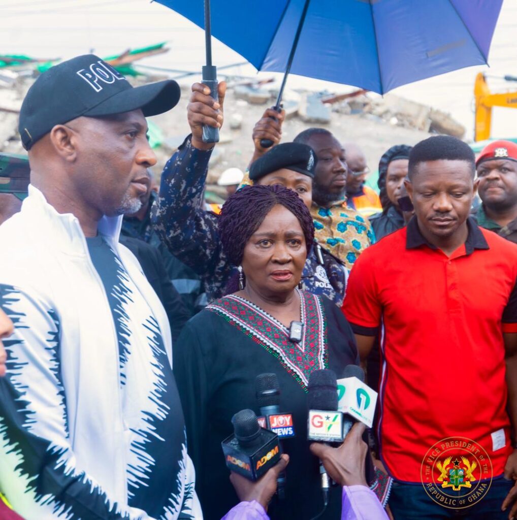 Avenor Building Collapse: Abide By Regulations to Avert Tragedies —VP Opoku-Agyemang